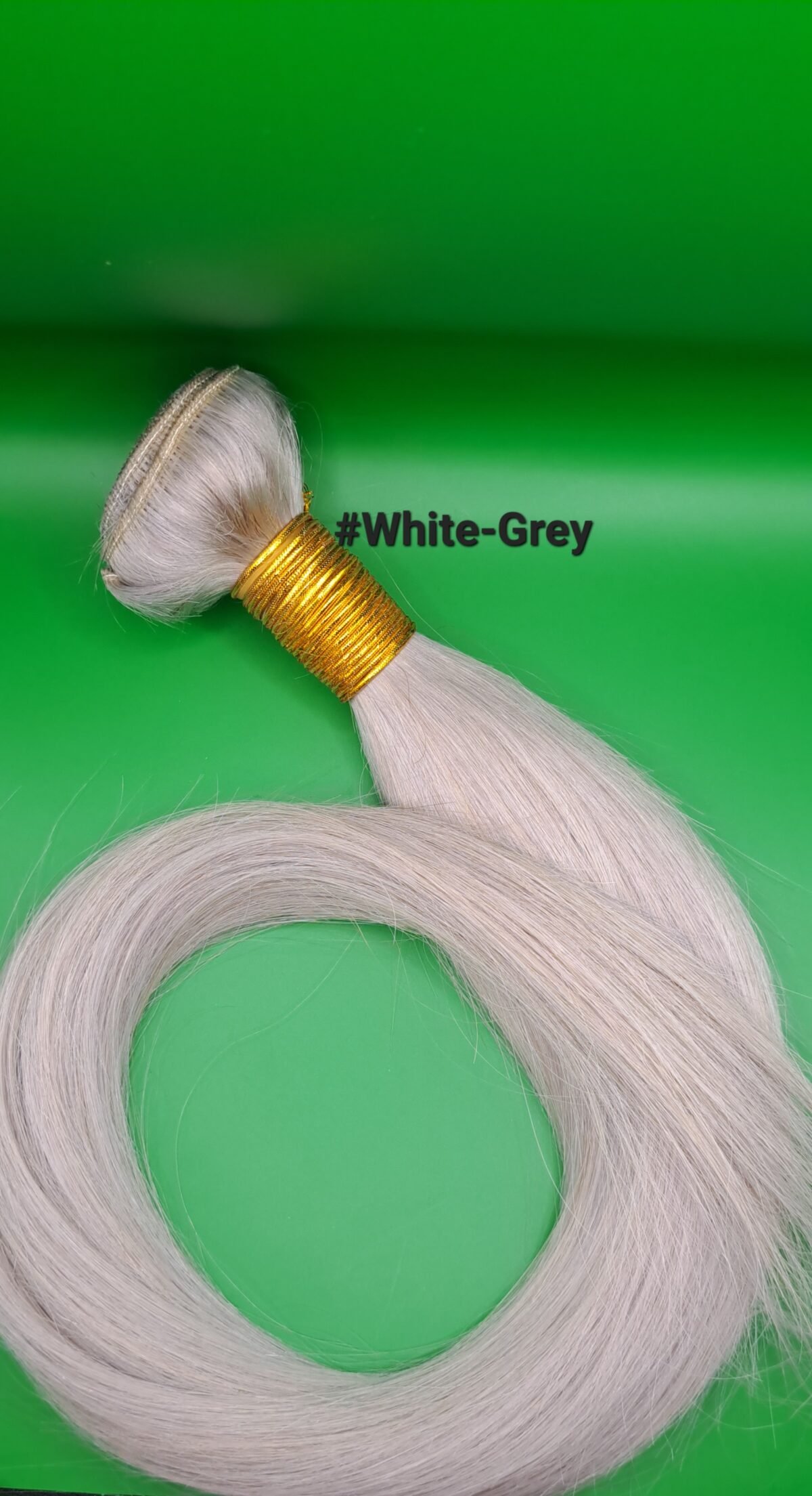 Iσια Τρεσα Remy φυισκο μαλλι (65εκ,100γρ) #White/Grey